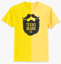 Texas Beard Company T-Shirt Yellow 